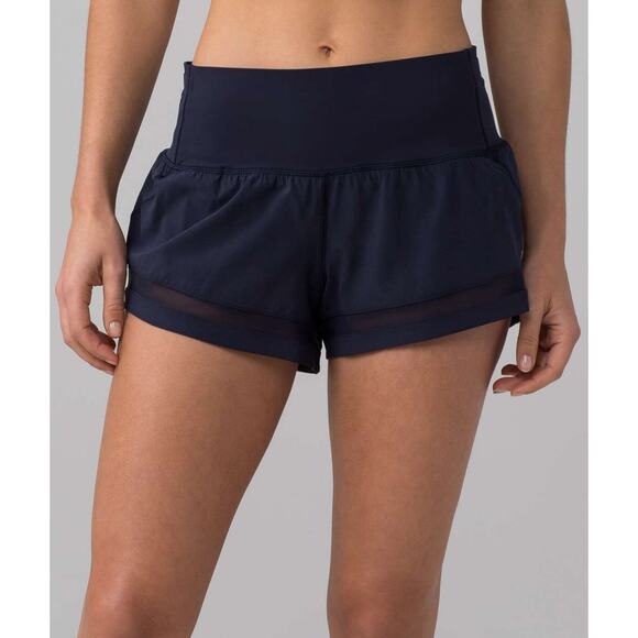 Lululemon Pace Perfect Short Midnight Navy Size 6 Active Athletic Running Gym - Picture 1 of 10